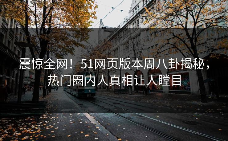 震惊全网！51网页版本周八卦揭秘，热门圈内人真相让人瞠目  第1张